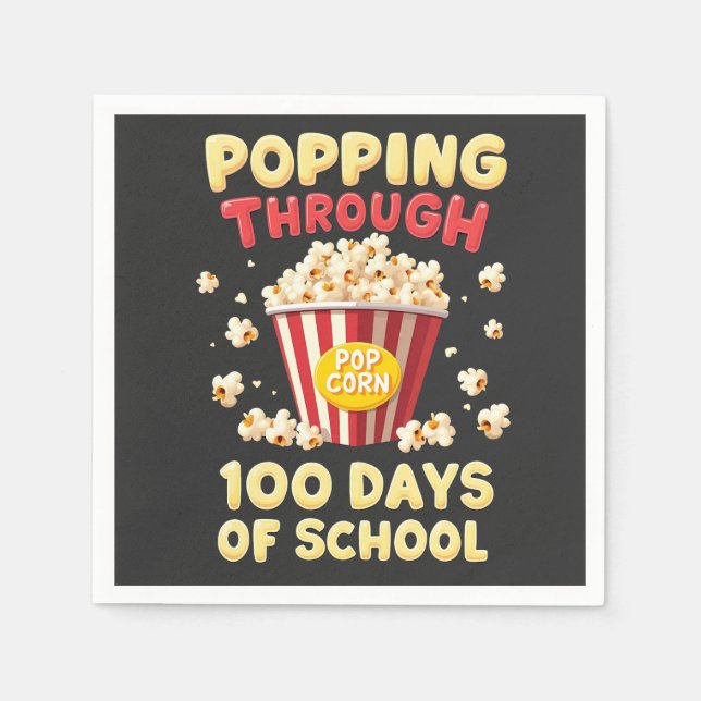 Servilleta De Papel 100 días de escuela (Anverso)