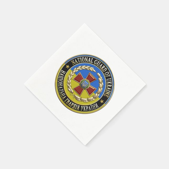Servilleta De Papel [100] Guardia Nacional Ucraniana [Edición Especial (Borde)