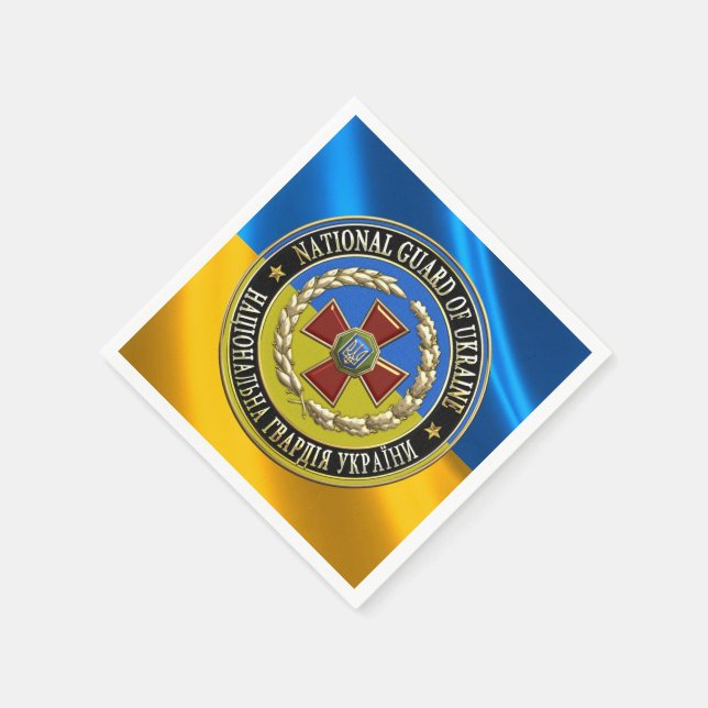 Servilleta De Papel [100] Guardia Nacional Ucraniana [Edición Especial (Borde)