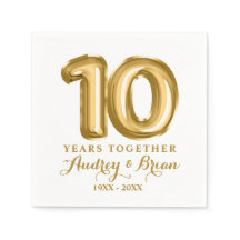 10.º aniversario personalizado