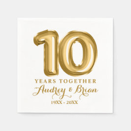 Servilleta De Papel 10.º aniversario personalizado