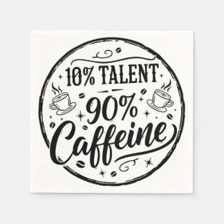 Servilleta De Papel 10% Talento 90% Cafeína
