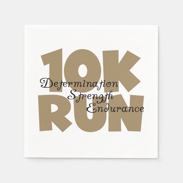 Servilleta De Papel 10K Run Tan Sports Running (Anverso)