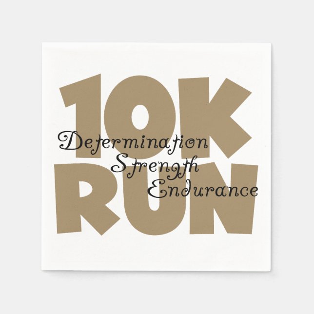 Servilleta De Papel 10K Run Tan Sports Running (Anverso)