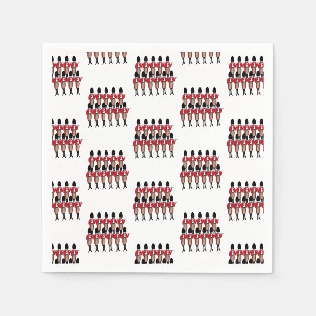 Servilleta De Papel 12 días de Navidades 11 tuberías (Anverso)