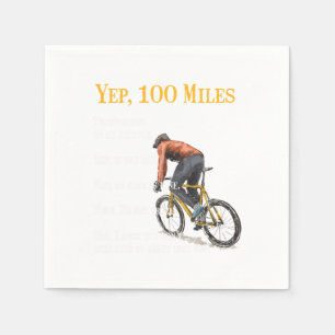 Servilleta De Papel 160 millas Bicicleta Bicicleta Bicicleta Regalo Bi