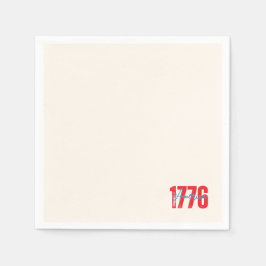 Servilleta De Papel '1776 América' Fondo de Marfil Suave 4 de Julio