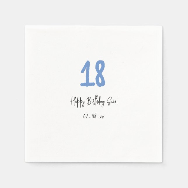 Servilleta De Papel 18 años (Anverso)