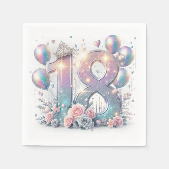 Servilleta De Papel 18 cumpleaños (Anverso)