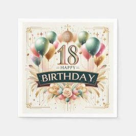 Servilleta De Papel 18 cumpleaños