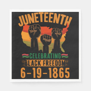 Servilleta De Papel 18 de junio celebrando la libertad de los negros 1