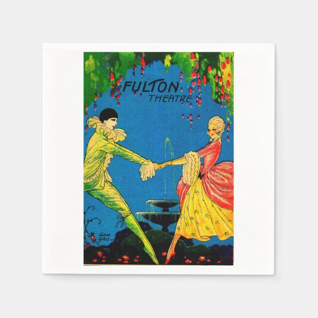 Servilleta De Papel 1927 Fulton Theater cover art (Anverso)