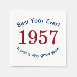 Servilleta De Papel 1957 ♥ ¡El Mejor Año de Todos! Servilletas de Pape