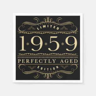 Servilleta De Papel 1959 Cumpleaños de 60 años perfectamente