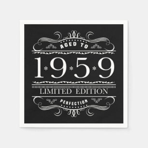 Servilleta De Papel 1959 edición limitada Cumpleaños