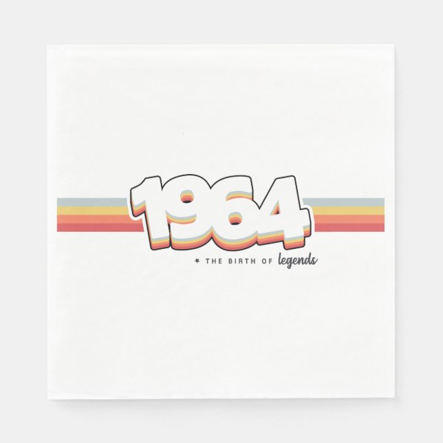 Servilleta De Papel 1964 The birth of legends (Anverso)