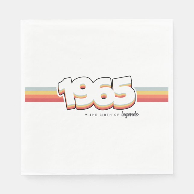 Servilleta De Papel 1965 The birth of legends (Anverso)