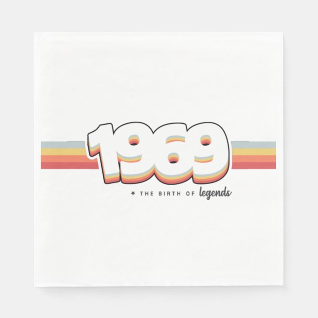 Servilleta De Papel 1969 El nacimiento de las leyendas (Anverso)