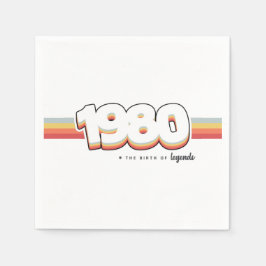 Servilleta De Papel 1980 El nacimiento de las leyendas