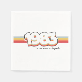 Servilleta De Papel 1983 El nacimiento de las leyendas