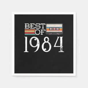 Servilleta De Papel 1984: Regalo de aniversario de la época de los 36 