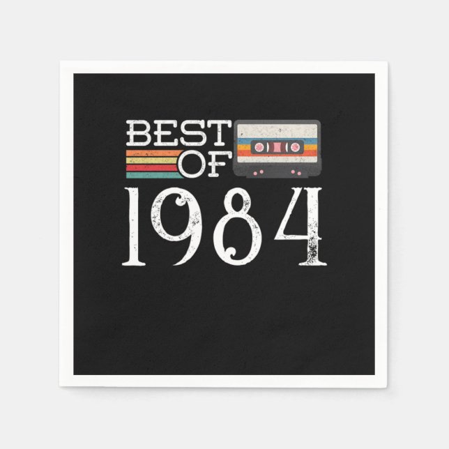 Servilleta De Papel 1984: Regalo de aniversario de la época de los 36  (Anverso)