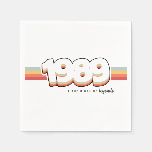 Servilleta De Papel 1989 El nacimiento de las leyendas (Anverso)