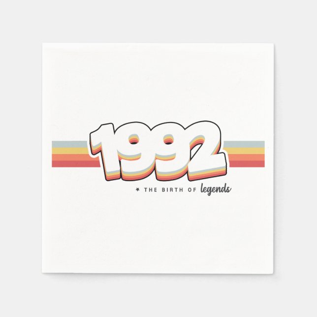 Servilleta De Papel 1992 El nacimiento de las leyendas (Anverso)