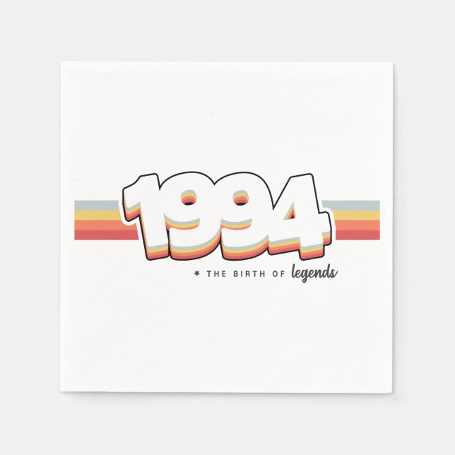 Servilleta De Papel 1994 El nacimiento de leyendas (Anverso)
