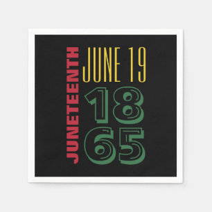 Servilleta De Papel 19 de junio de 1865 Tipografía Historia negra