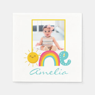 Servilleta De Papel 1.ᵉʳ cumpleaños Personalizado de servilletas Foto