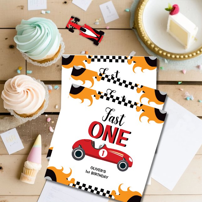 Servilleta De Papel 1.ᵉʳ cumpleaños rápido Fiesta de un coche de Carre (Subido por el creador)