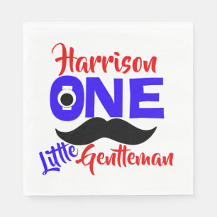 Servilleta De Papel 1.ᵉʳ Cumpleaños Un Pequeño Caballero Personal