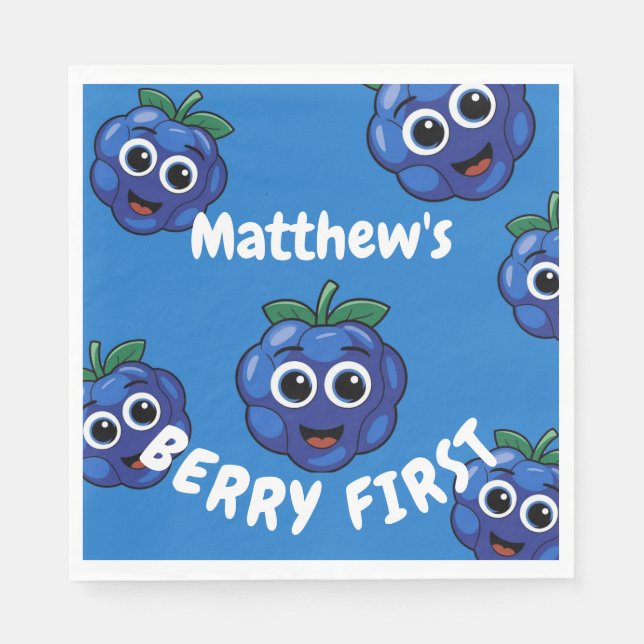 Servilleta De Papel 1.ᵉʳ Nacimiento Berryfirst (Anverso)