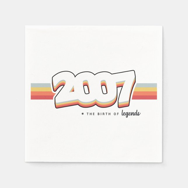 Servilleta De Papel 2007 El nacimiento de leyendas (Anverso)