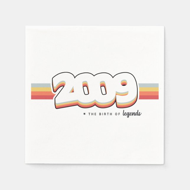 Servilleta De Papel 2009 El nacimiento de las leyendas (Anverso)