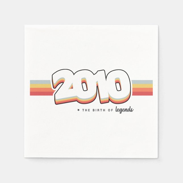 Servilleta De Papel 2010 El nacimiento de las leyendas (Anverso)