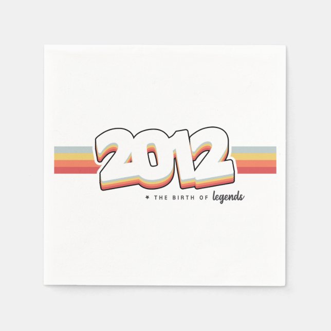 Servilleta De Papel 2012 El nacimiento de las leyendas (Anverso)