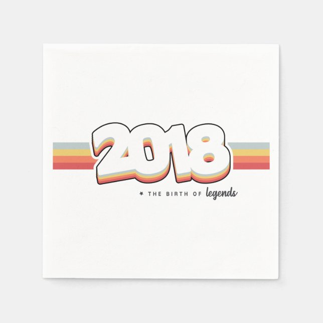 Servilleta De Papel 2018 El nacimiento de las leyendas (Anverso)