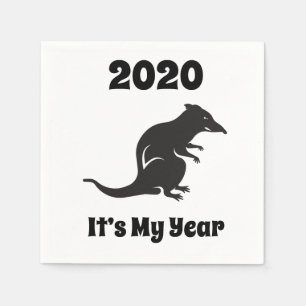 Servilleta De Papel 2020 Mi Año De La Rata