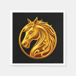 Servilleta De Papel 2026 Chinese New Years- Gold Horse