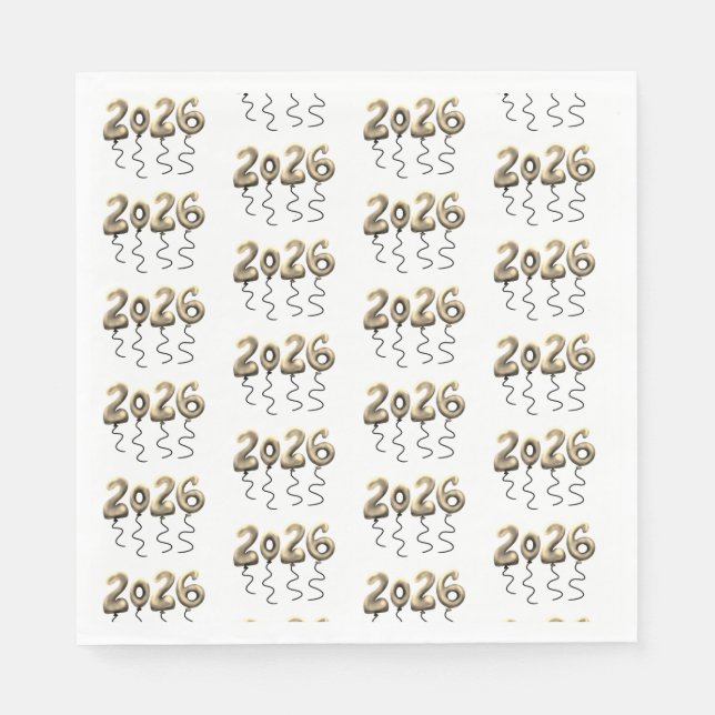 Servilleta De Papel 2026 New Year  (Anverso)