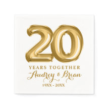 20.º aniversario personalizado