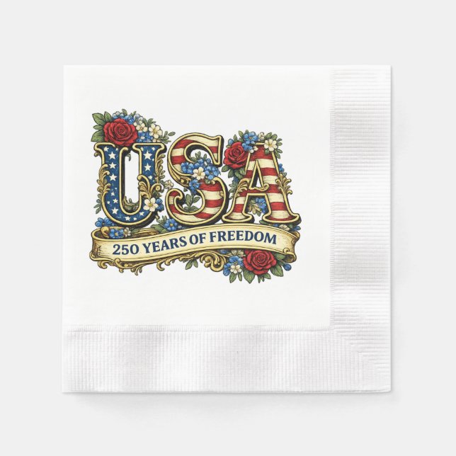 Servilleta De Papel 250º Aniversario de EE. UU. (Anverso)
