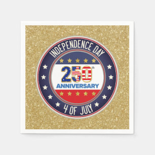 Servilleta De Papel 250º Aniversario USA Patriótico 1776–2026