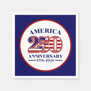 Servilleta De Papel 250º Aniversario USA Patriótico 1776–2026