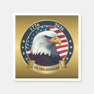 Servilleta De Papel 250 Aniversario USA Patriótico   1776–2026