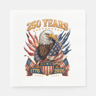 Servilleta De Papel 250 años americano 250 aniversario Estados Unidos 