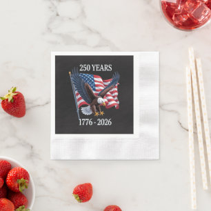 Servilleta De Papel 250 Años Aniversario Estados Unidos Bandera Americ