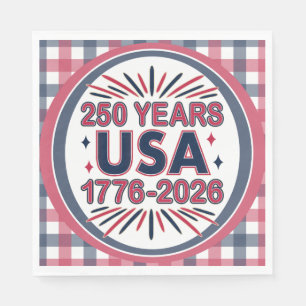 Servilleta De Papel 250 años EE.UU.   1776-2026 Semiquincentenario